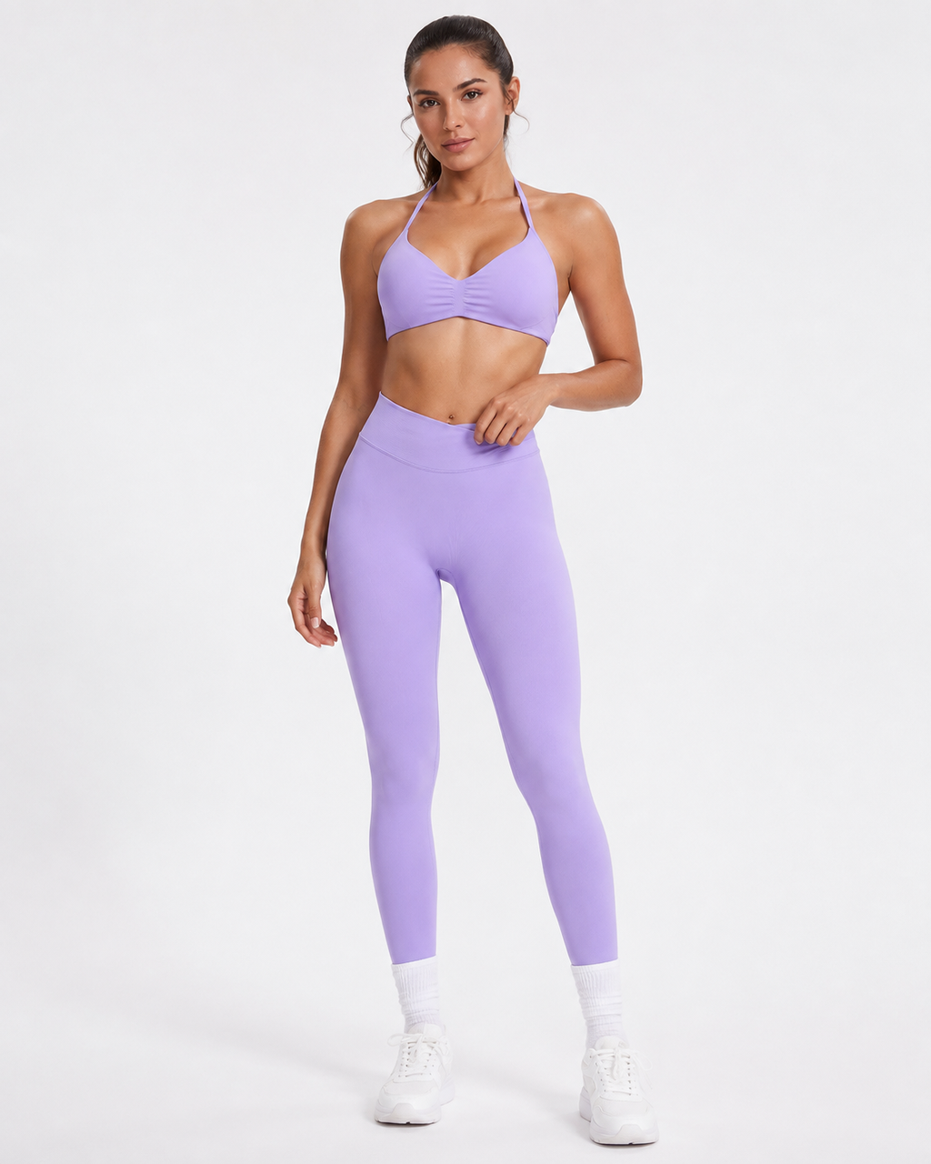 Seamless High Waist Yoga Sports Bra and Leggings Set