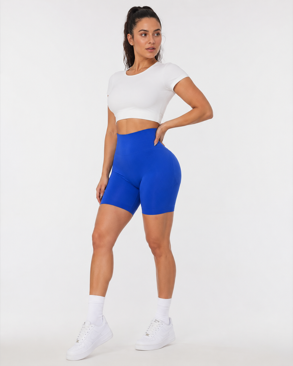 High-Waisted Yoga Shorts