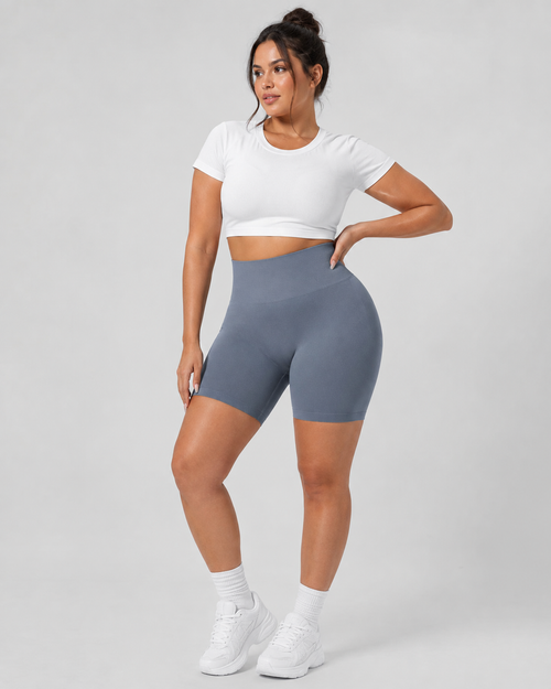 High-Waisted Yoga Shorts