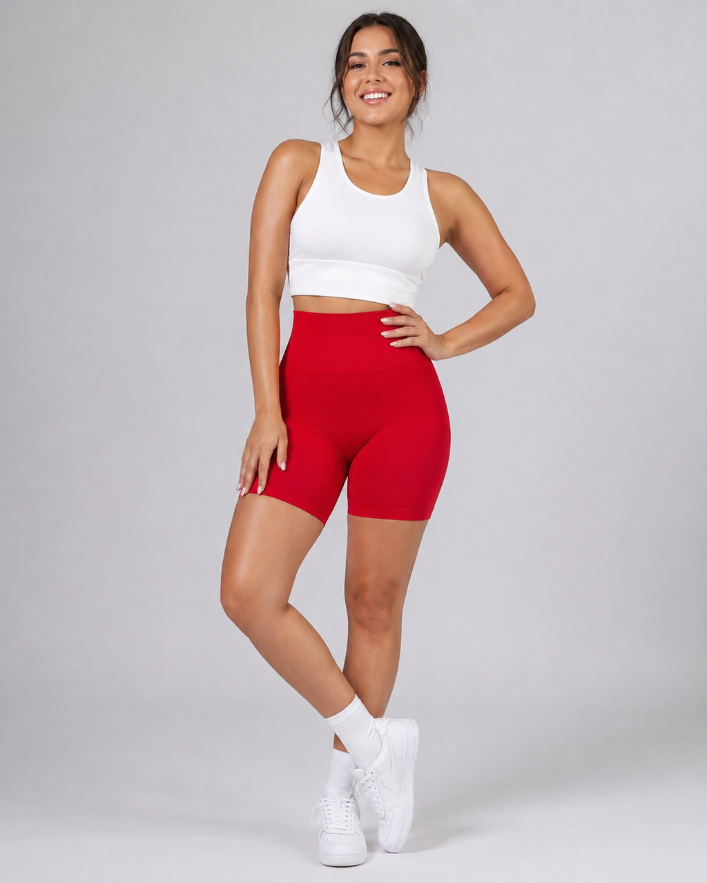 High-Waisted Yoga Shorts