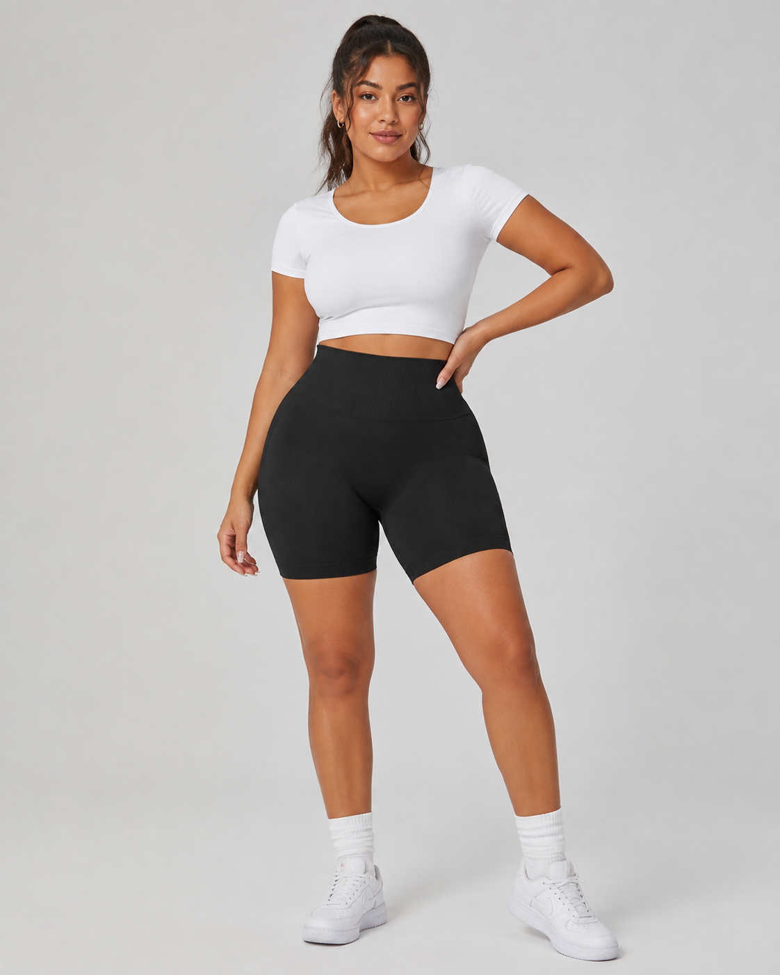 High-Waisted Yoga Shorts