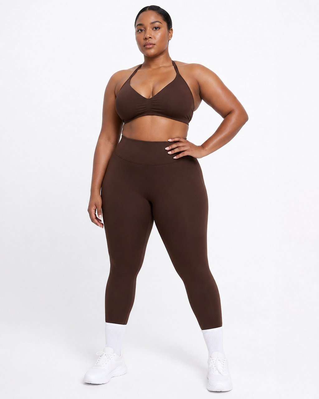 Seamless High Waist Yoga Sports Bra and Leggings Set