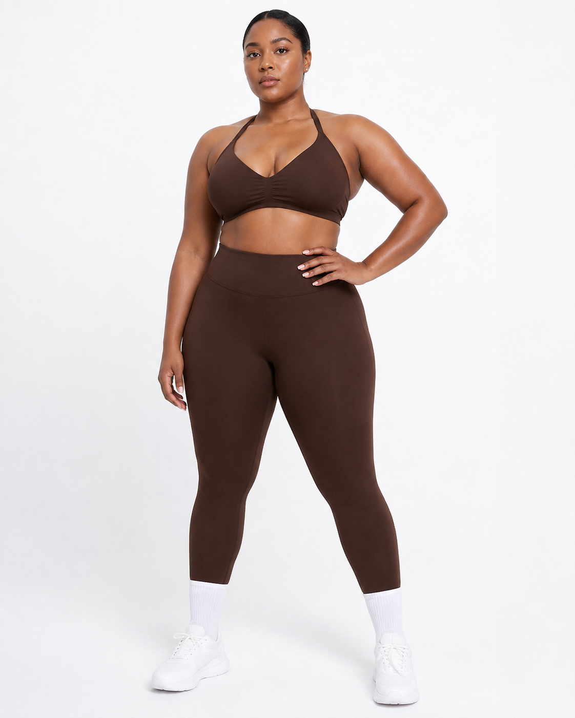 Seamless High Waist Yoga Sports Bra and Leggings Set